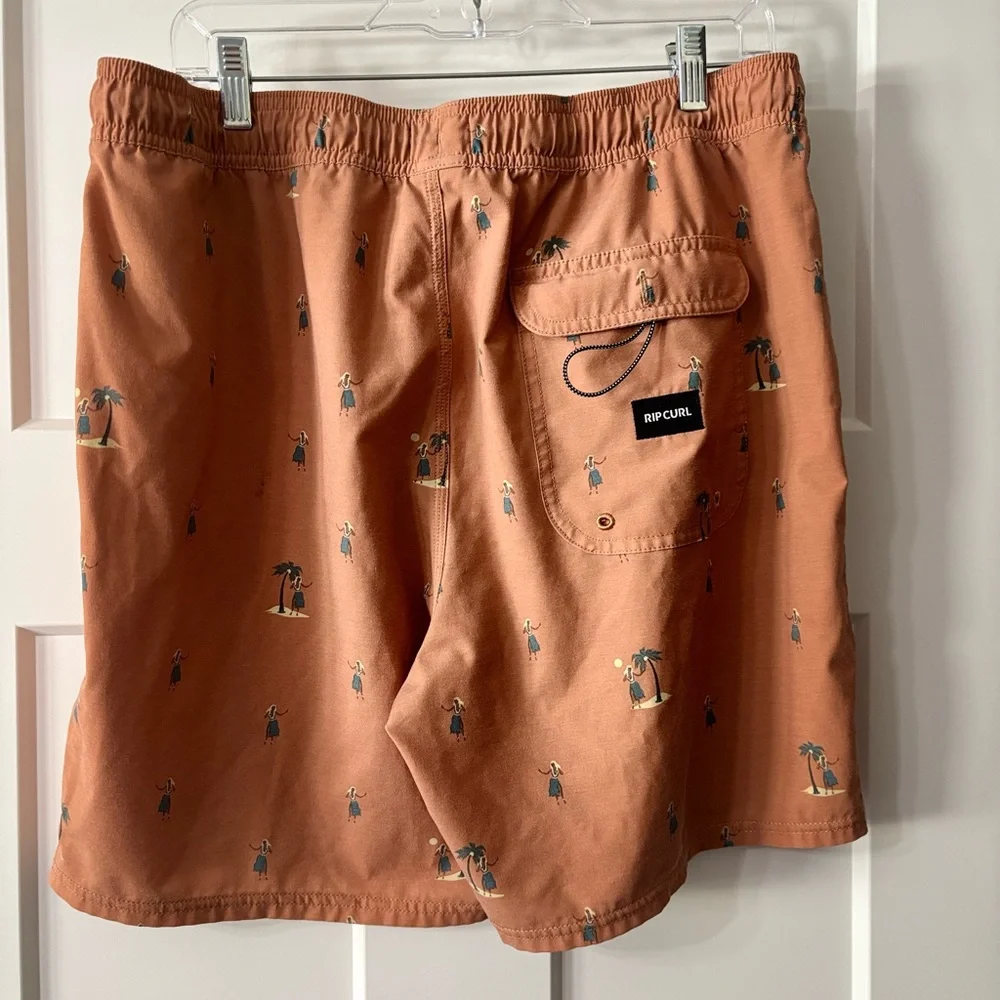 Rip Curl Mens Hula Beach Volley Short‎ size Large Peach